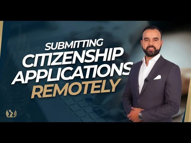 An explanation of the remote application process for citizenship by investment programs, including the steps and requirements.