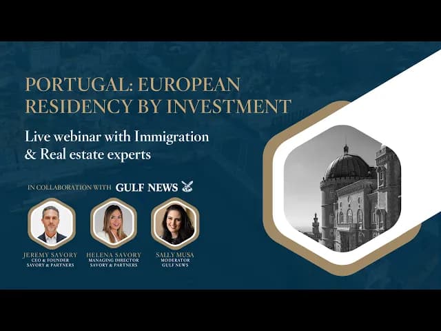 Insights into life in Portugal from immigration experts, focusing on the residency by investment program.