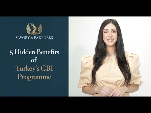 A look at five lesser-known benefits of Turkey's Citizenship by Investment program, provided by Savory & Partners.