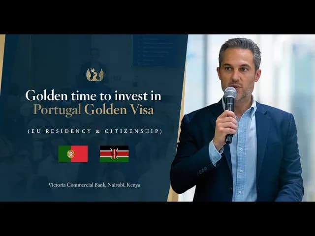 An exclusive seminar hosted by Savory & Partners in Kenya, focusing on Portugal's Golden Visa program.